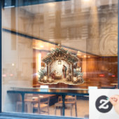 Nativiteitsvensterkoppeling Raamsticker (Cafe Raam)