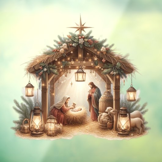 Nativiteitsvensterkoppeling Raamsticker (Vel 3)