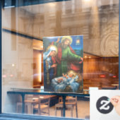 Nativiteitsvensterkoppeling Raamsticker (Cafe Raam)