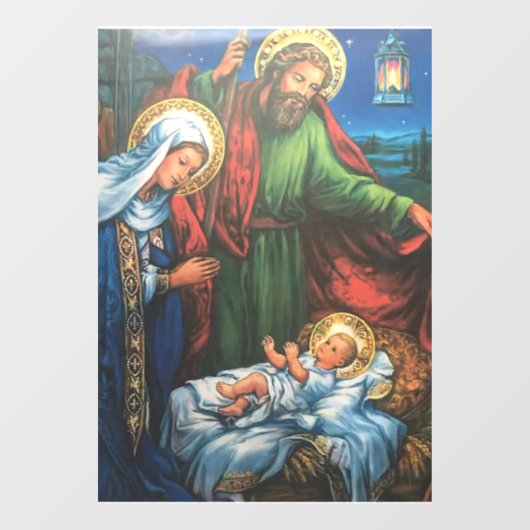 Nativiteitsvensterkoppeling Raamsticker (Vel)