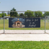 Nativiteitsverhaal voor de godkerst-Christelijke k Spandoek (Insitu)