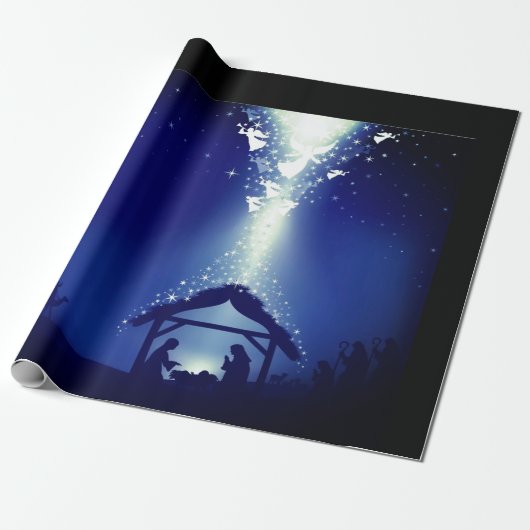 Nativiteitsverlooppapier Cadeaupapier (Uitgerold)