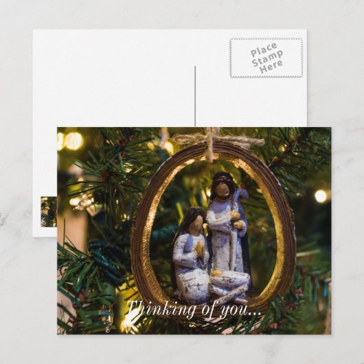 Nativiteitsversiering Briefkaart (Voorkant / Achterkant)