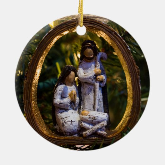 Nativiteitsversiering Keramisch Ornament (Achterkant)