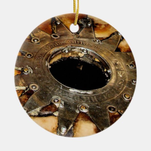 Nativiteitsversiering Keramisch Ornament (Voorkant)