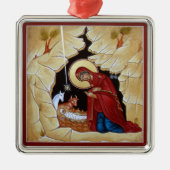 Nativiteitsversiering Metalen Ornament (Voorkant)
