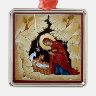 Nativiteitsversiering Metalen Ornament
