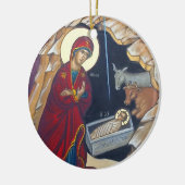 Nativiteitsversiering - Pas de rug aan. Keramisch Ornament (Links)