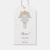 Nativity Angel Christmas Gift Label Cadeaulabel (Voorkant)