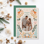 Nativity Angels 2 foto kerst Feestdagenkaart