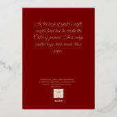 Nativity Angels of Light Foil Holiday Card Folie Feestdagenkaart (Achterkant)