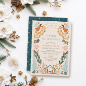 Nativity Angels Religieus Kerstfeest Kaart