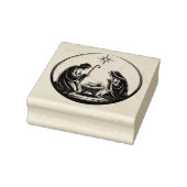 Nativity Baby Jesus Christmas Card Rubberstempel (Stempel)