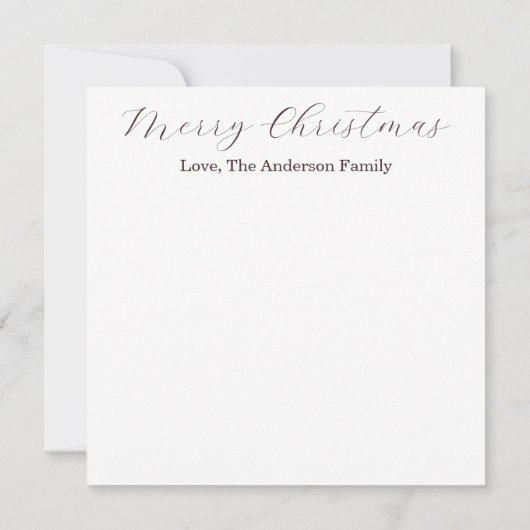 Nativity Christmas Card  (Achterkant)