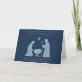 Nativity Christmas Card – Baby Jesus in the Manger Kaart (Voorkant)