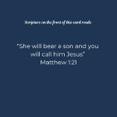 Nativity Christmas Card – Call Him Jesus Kaart