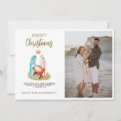 Nativity Christmas Greeting Card Family Religious Feestdagenkaart (Voorkant)