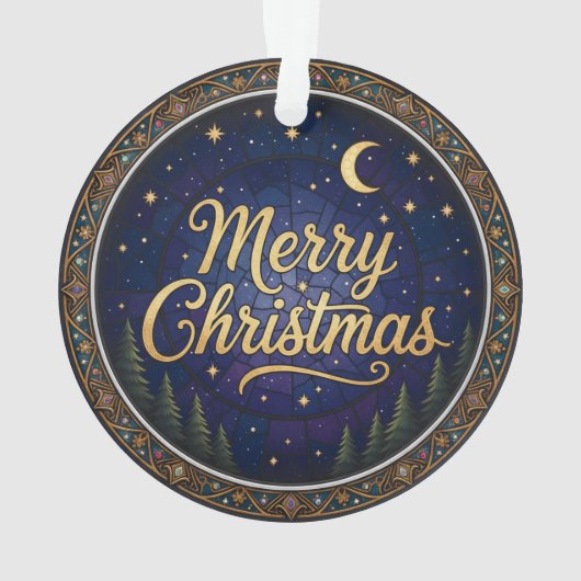 Nativity Christmas Ornament – Double-Sided (achterkant)