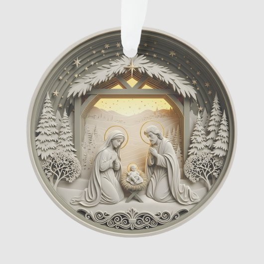 Nativity Christmas Ornament – Holy Family 1 (voorkant)
