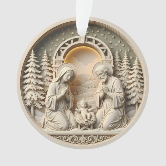 Nativity Christmas Ornament – Holy Family 2 (voorkant)
