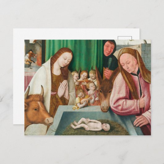 Nativity Feestdagenkaart (Voorkant / Achterkant)