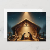 Nativity Feestdagenkaart (Voorkant / Achterkant)