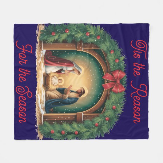 Nativity Fleece Blanket (Voorkant (Horizontaal))