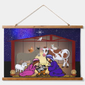 Nativity Hangend Wandkleed (Voorkant)