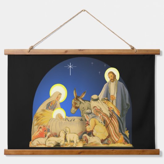 Nativity Hangend Wandkleed (Voorkant)