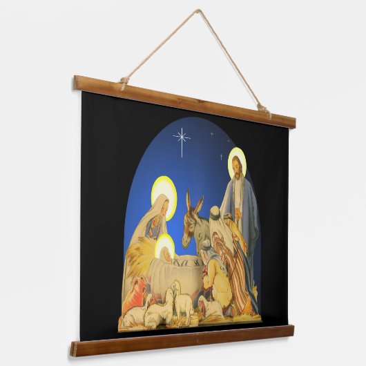 Nativity Hangend Wandkleed (Gebogen)