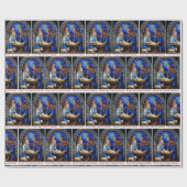 Nativity Holy Family Add Your Text Christmas Gift Cadeaupapier (Vlak)