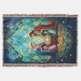 Nativity in Stained Glass Deken