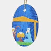 Nativity Keramisch Ornament (Links)
