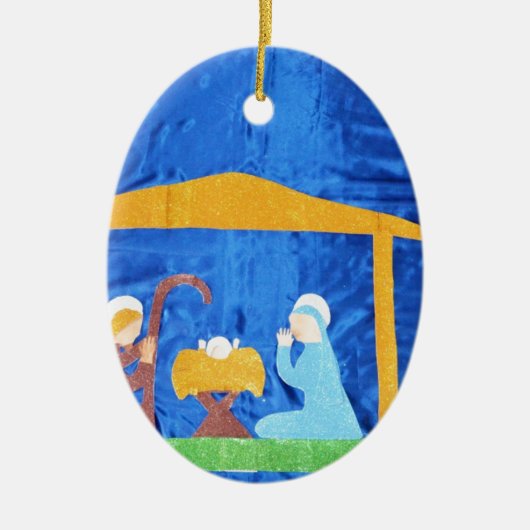 Nativity Keramisch Ornament (Voorkant)