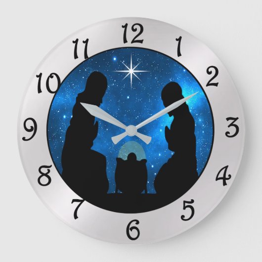 Nativity Large Clock Grote Klok (Voorkant)