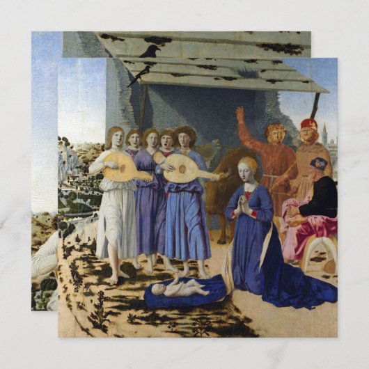NATIVITY OF JESUS, ANGELS by PIERO DELLA FRANCESCA (Voorkant / Achterkant)