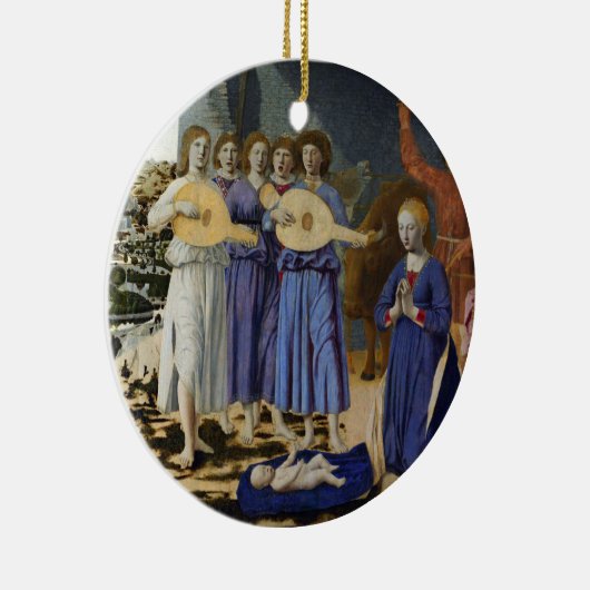 NATIVITY OF JESUS, ANGELS by PIERO DELLA FRANCESCA Keramisch Ornament (Rechts)