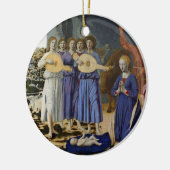 NATIVITY OF JESUS, ANGELS by PIERO DELLA FRANCESCA Keramisch Ornament (Links)
