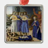 NATIVITY OF JESUS, ANGELS by PIERO DELLA FRANCESCA Metalen Ornament (Voorkant)