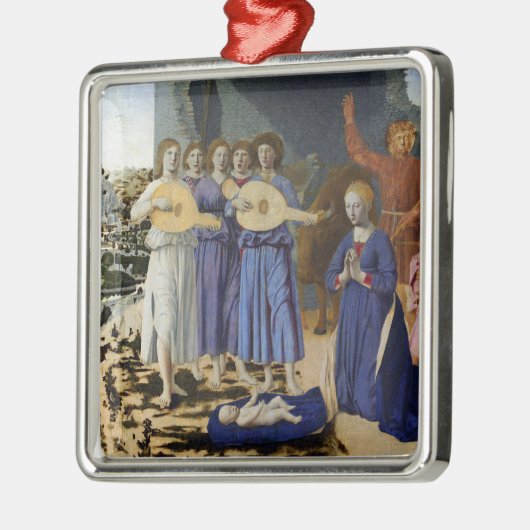 NATIVITY OF JESUS, ANGELS by PIERO DELLA FRANCESCA Metalen Ornament (Links)