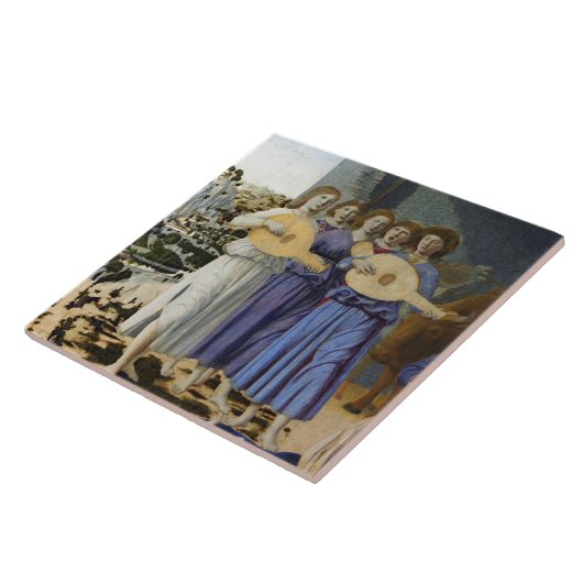 NATIVITY OF JESUS, ANGELS by PIERO DELLA FRANCESCA Tegeltje (Zijkant)