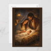 Nativity of Jesus Christ Feestdagenkaart (Voorkant / Achterkant)