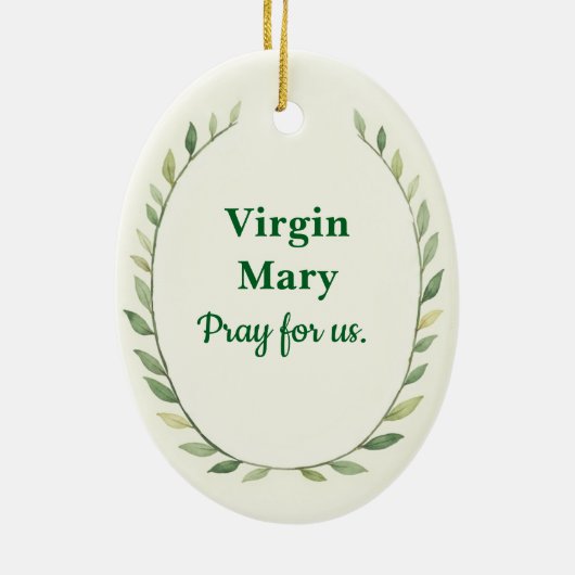 Nativity of the Blessed Virgin Mary God's Peace Keramisch Ornament (Achterkant)