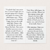 Nativity of the Blessed Virgin Mary Prayer Card Kaart (Binnenkant ongevouwen)