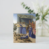 NATIVITY Old Irish Christmas Blessing Parchment  Feestdagenkaart (Staand voorkant)