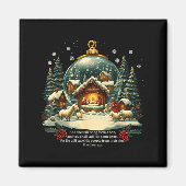 Nativity Ornament Christmas Scene Matthew 1_21  Magneet (Voorkant)