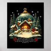 Nativity Ornament Christmas Scene Matthew 1_21  Poster (Voorkant)
