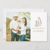 Nativity Photo Christmas Card Feestdagenkaart (Voorkant)