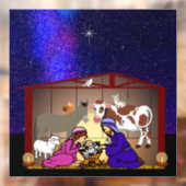 Nativity Raamsticker (Vel 2)