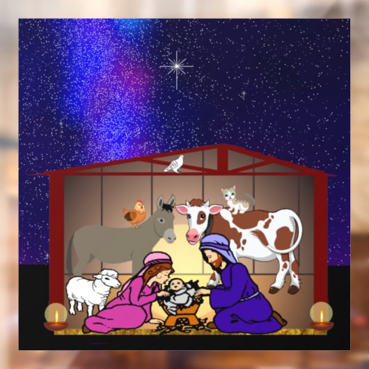 Nativity Raamsticker (Vel 2)
